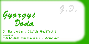 gyorgyi doda business card